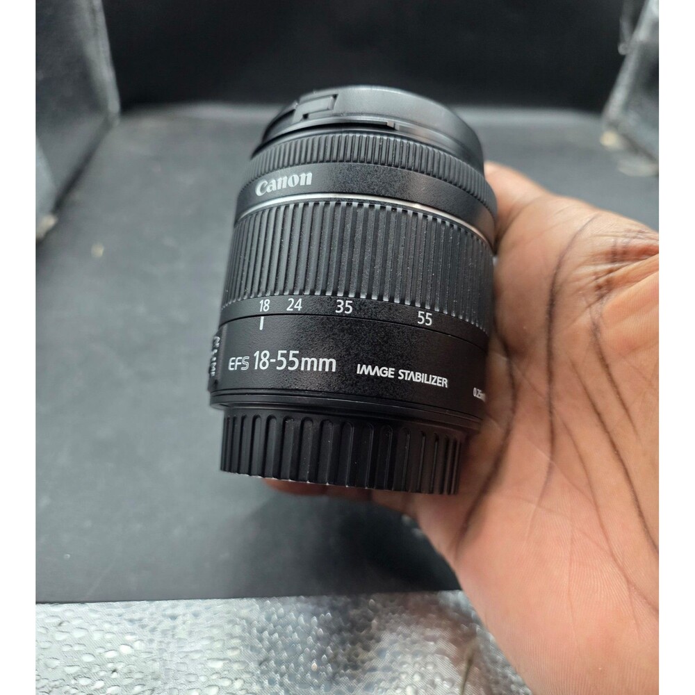 Canon EF-S 18-55mm f/4-5.6 IS STM Camera Zoom Lens – With Caps
